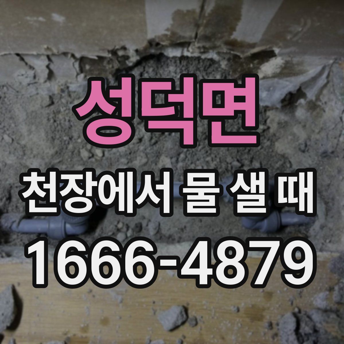성덕면 천장에서 물 샐 때