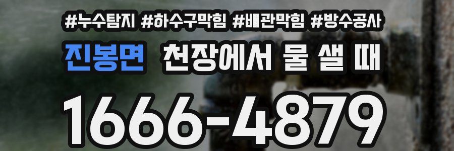진봉면 천장에서 물 샐 때