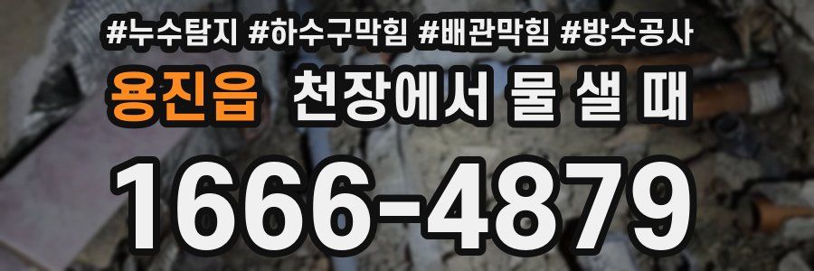 용진읍 천장에서 물 샐 때