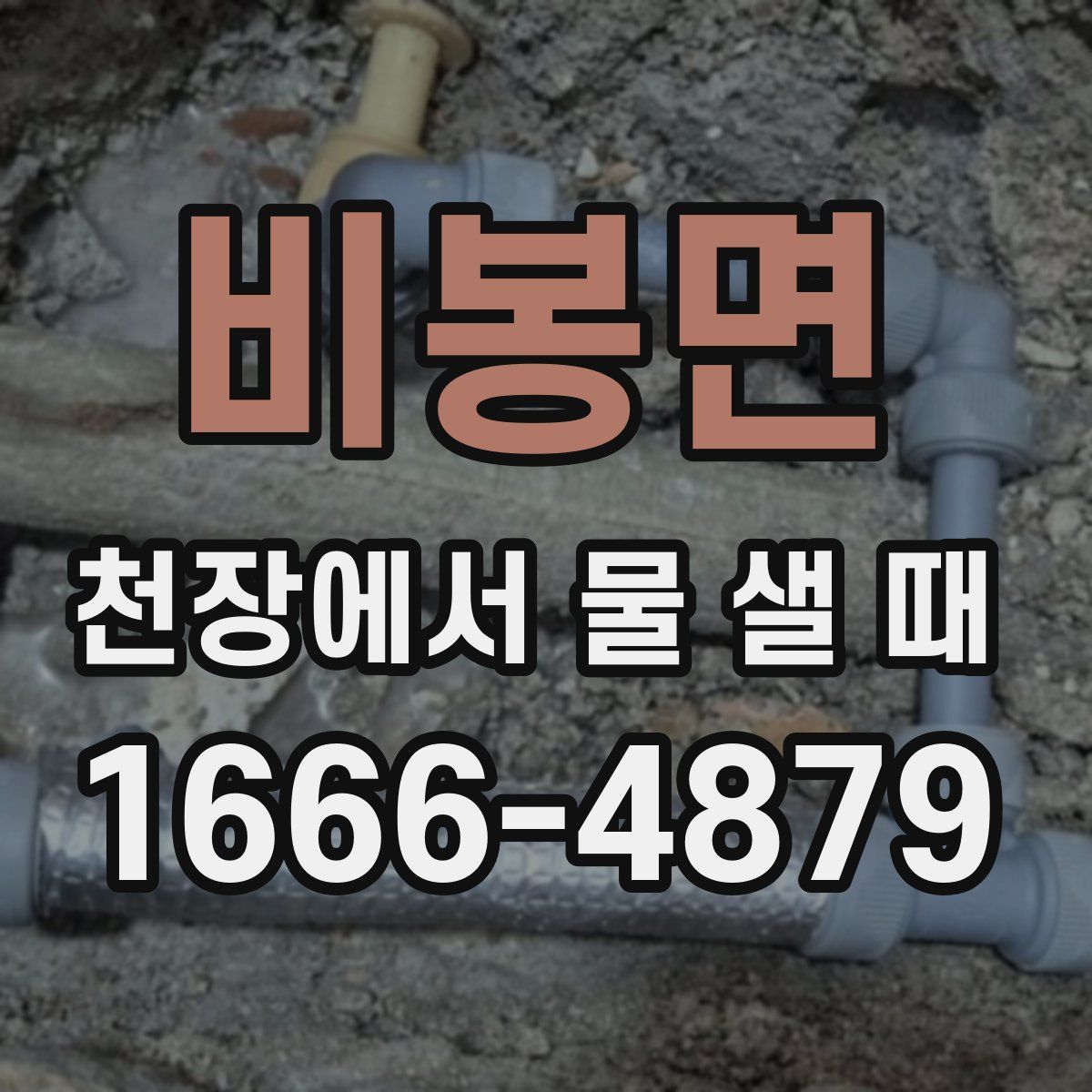 비봉면 천장에서 물 샐 때