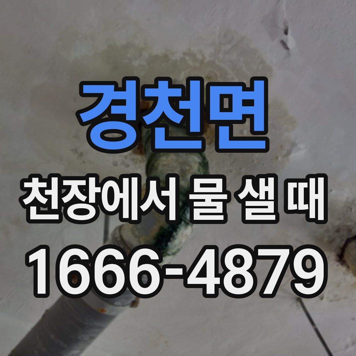 경천면 천장에서 물 샐 때