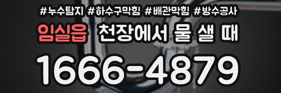 임실읍 천장에서 물 샐 때