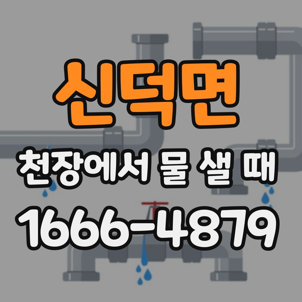 신덕면 천장에서 물 샐 때