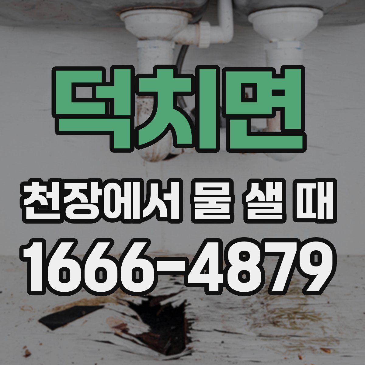 덕치면 천장에서 물 샐 때