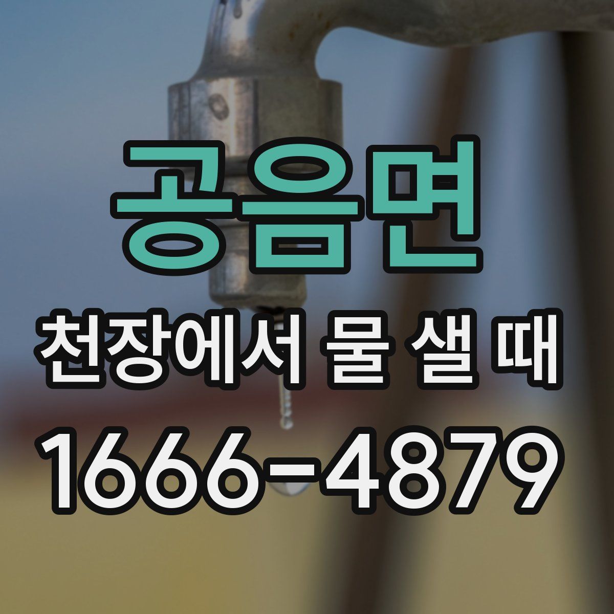 공음면 천장에서 물 샐 때