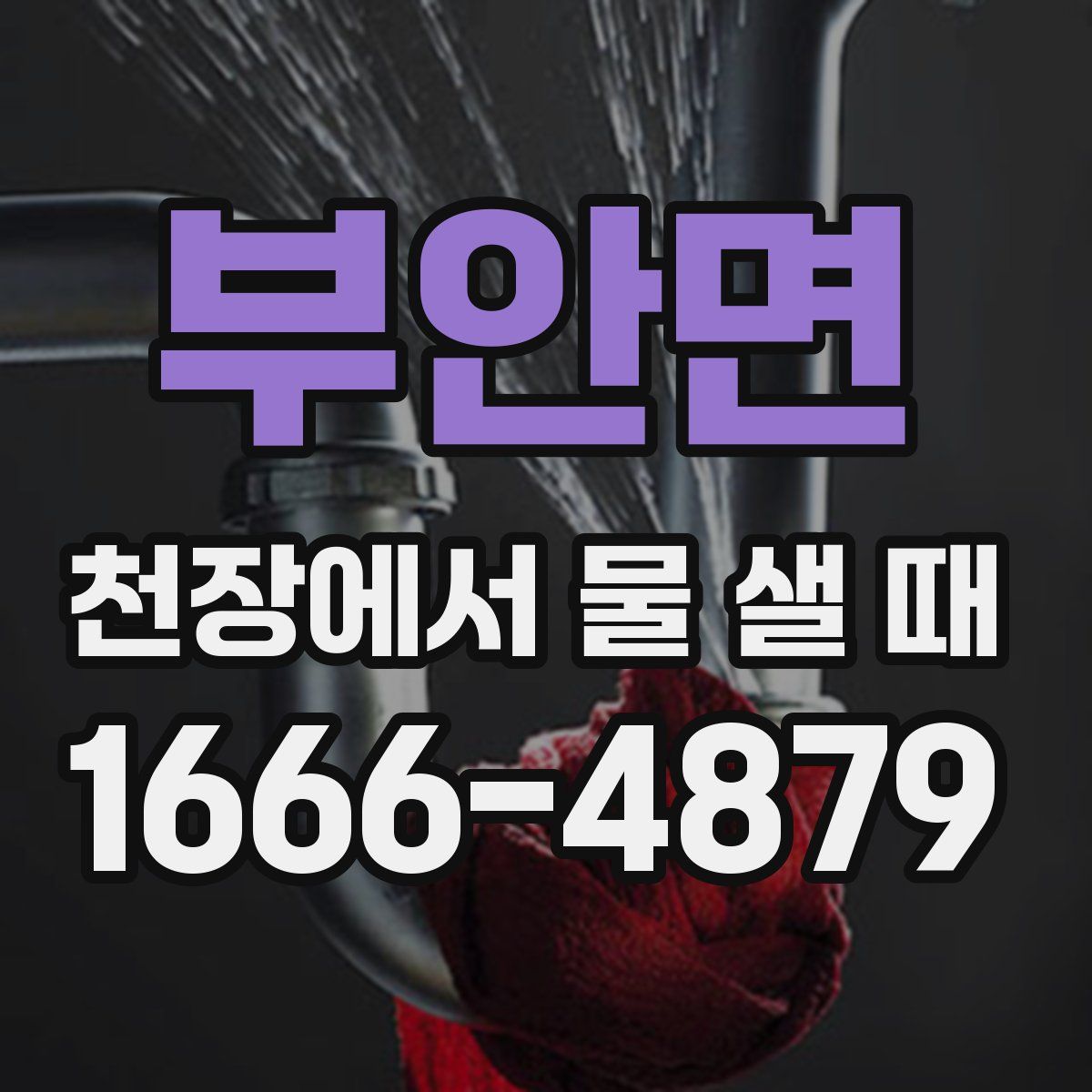 부안면 천장에서 물 샐 때