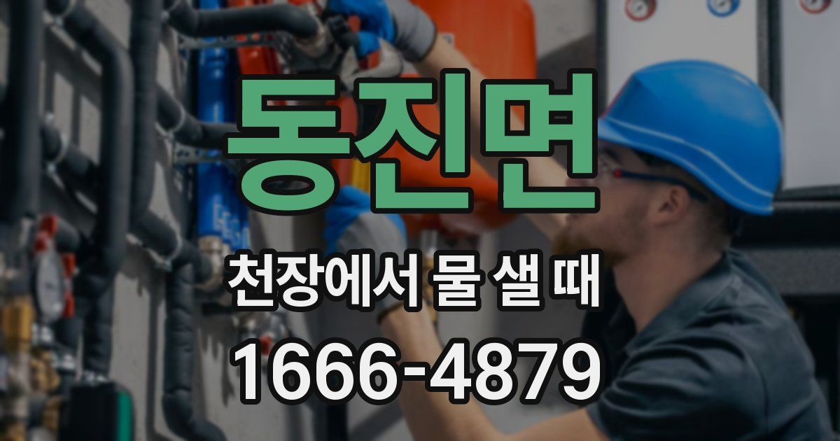 동진면 천장에서 물 샐 때