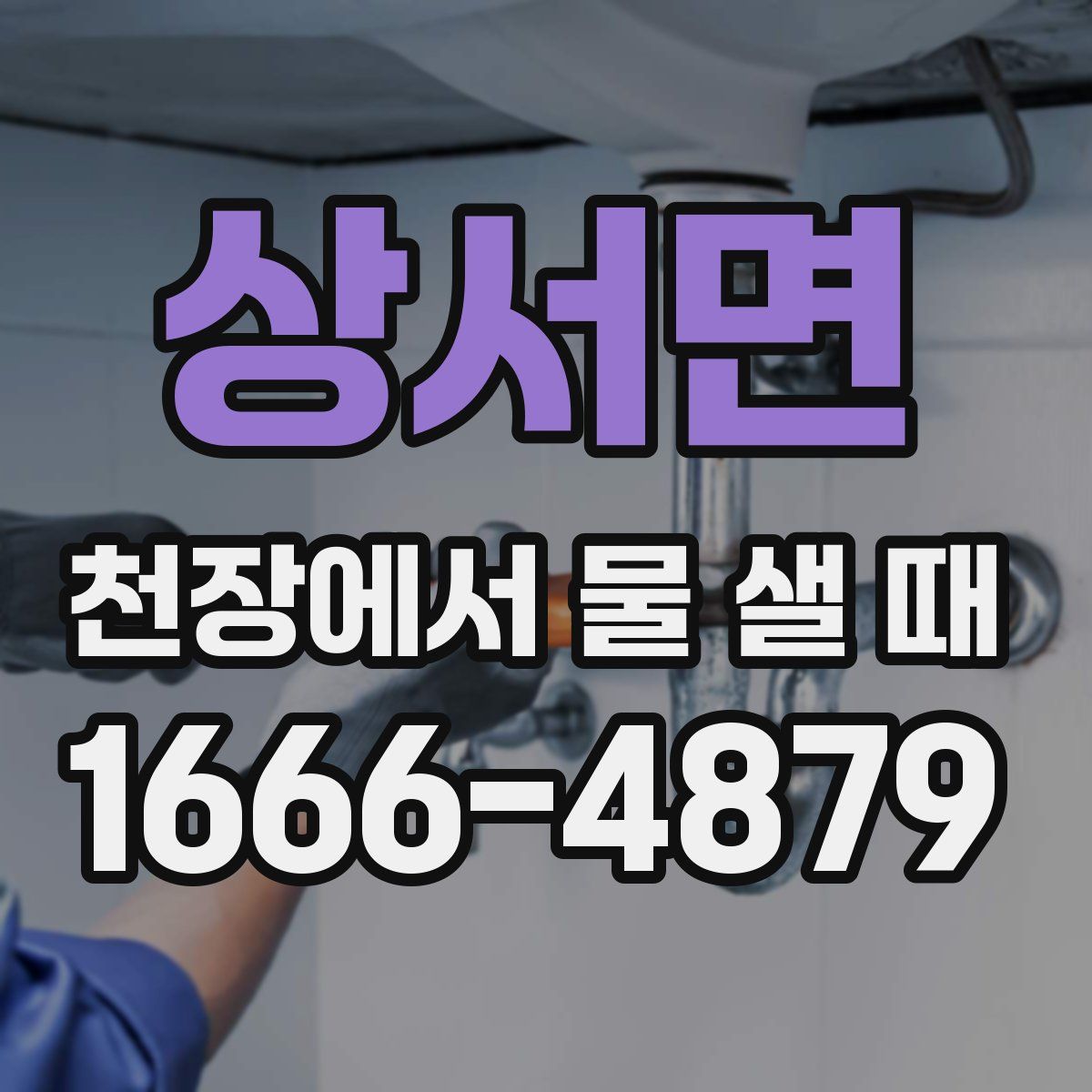 상서면 천장에서 물 샐 때