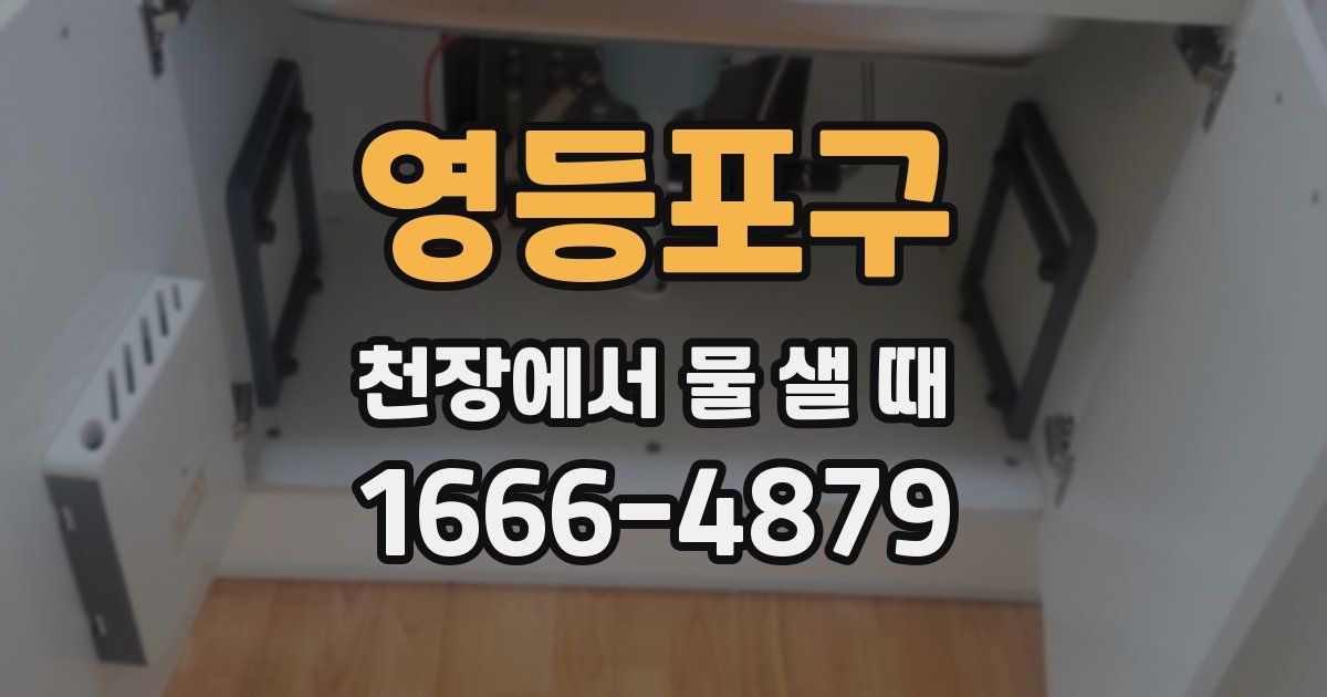 영등포구 천장에서 물 샐 때