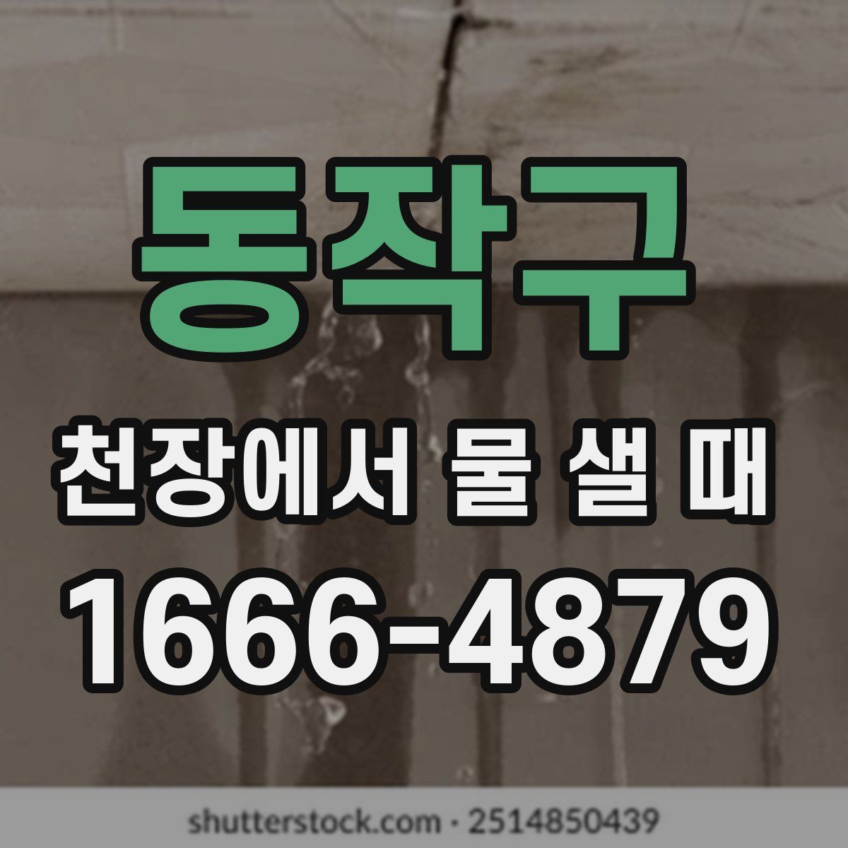 동작구 천장에서 물 샐 때
