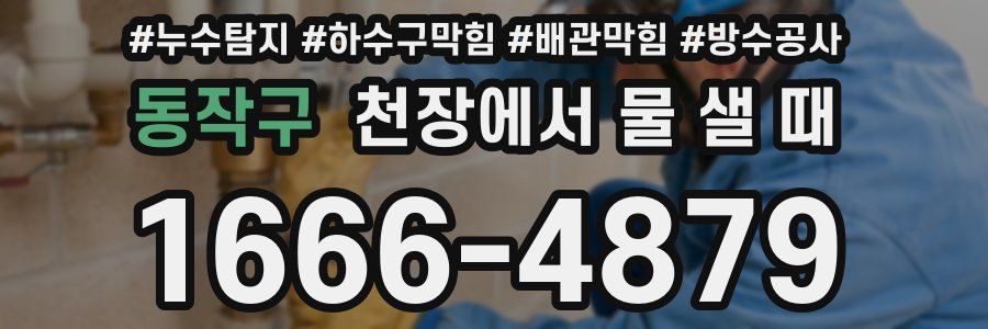 동작구 천장에서 물 샐 때