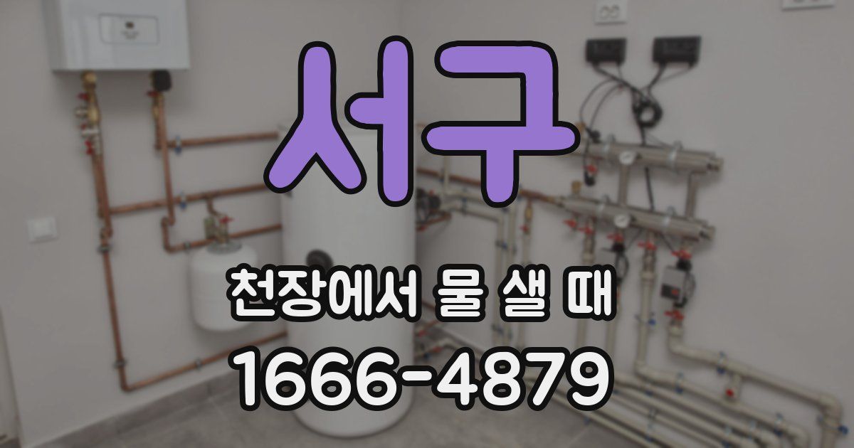 서구 천장에서 물 샐 때