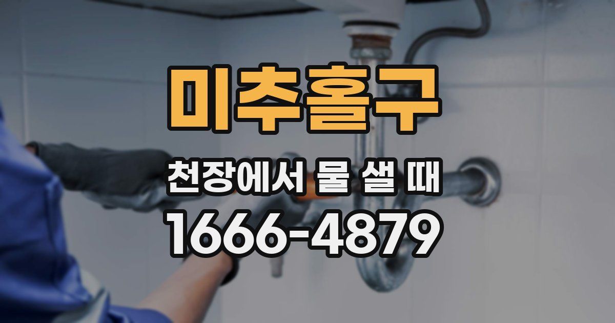 미추홀구 천장에서 물 샐 때