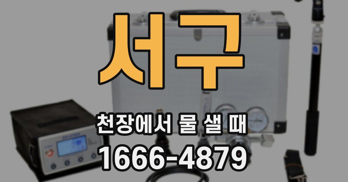 서구 천장에서 물 샐 때