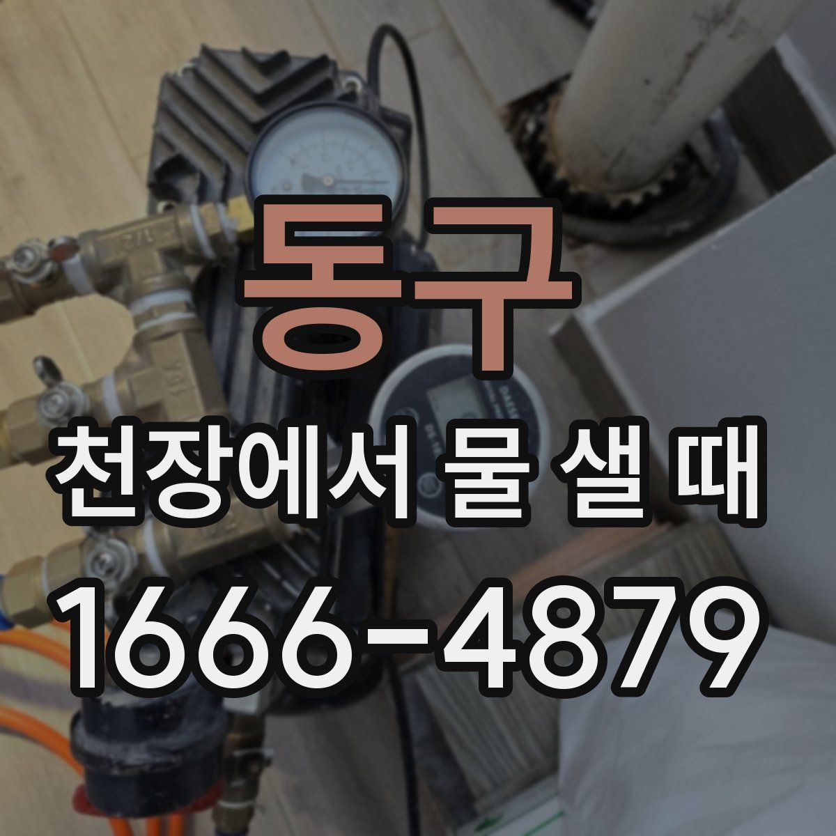 동구 천장에서 물 샐 때