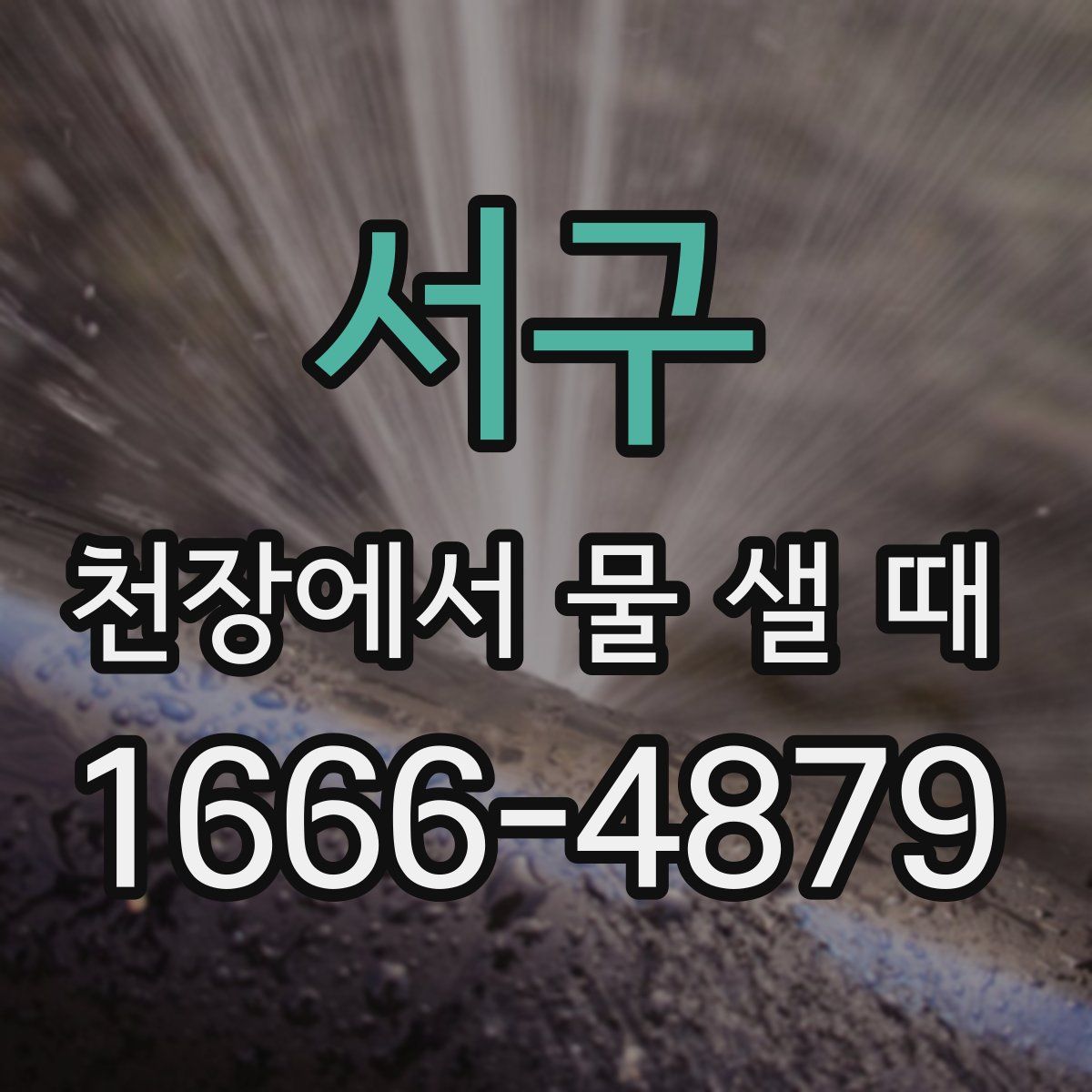 서구 천장에서 물 샐 때
