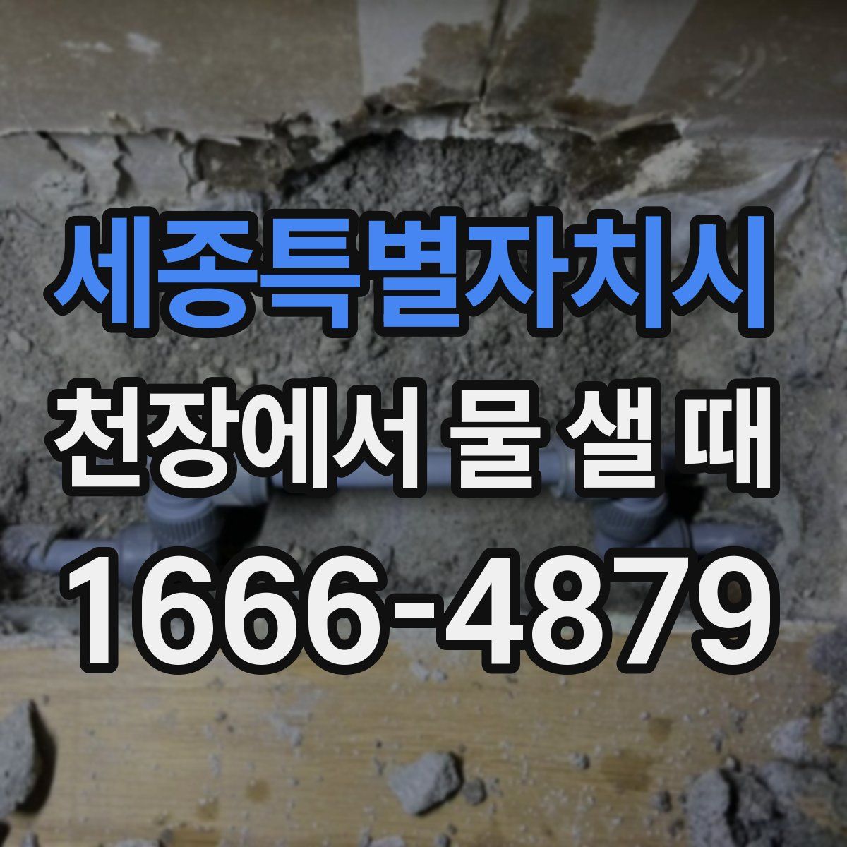 세종특별자치시 천장에서 물 샐 때