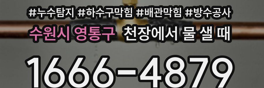 수원시 영통구 천장에서 물 샐 때