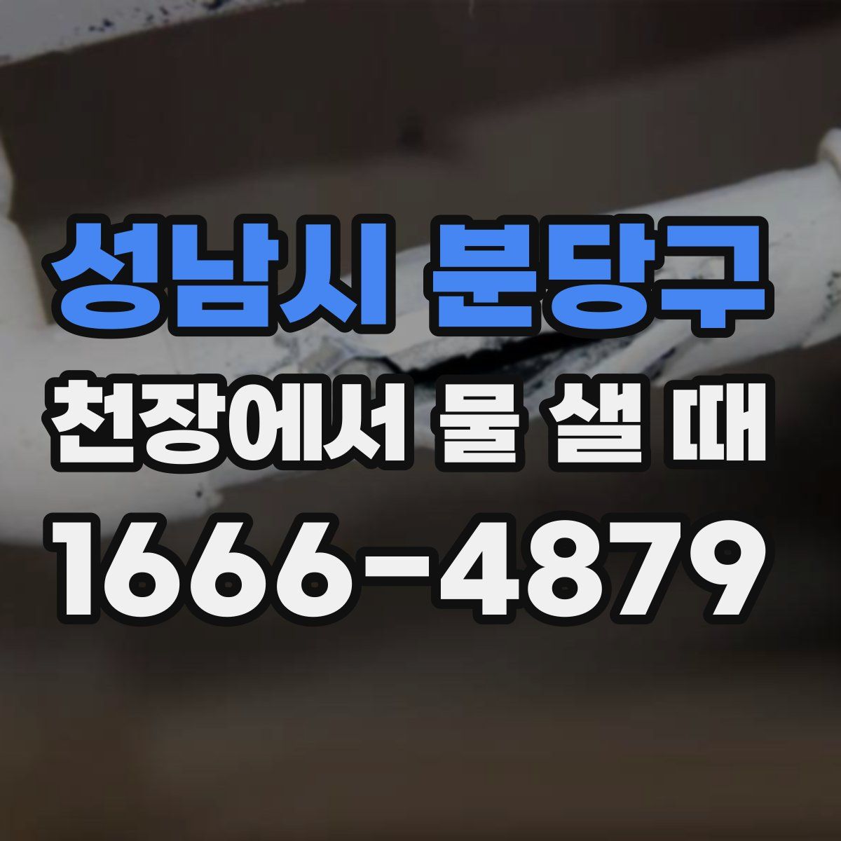 성남시 분당구 천장에서 물 샐 때