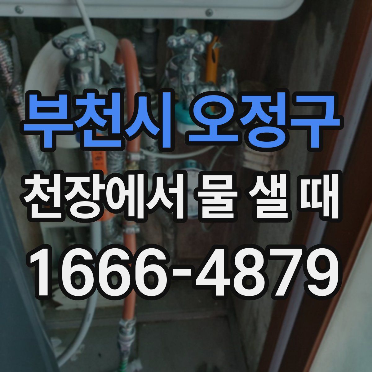 부천시 오정구 천장에서 물 샐 때