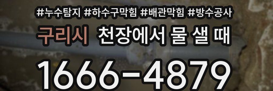 구리시 천장에서 물 샐 때