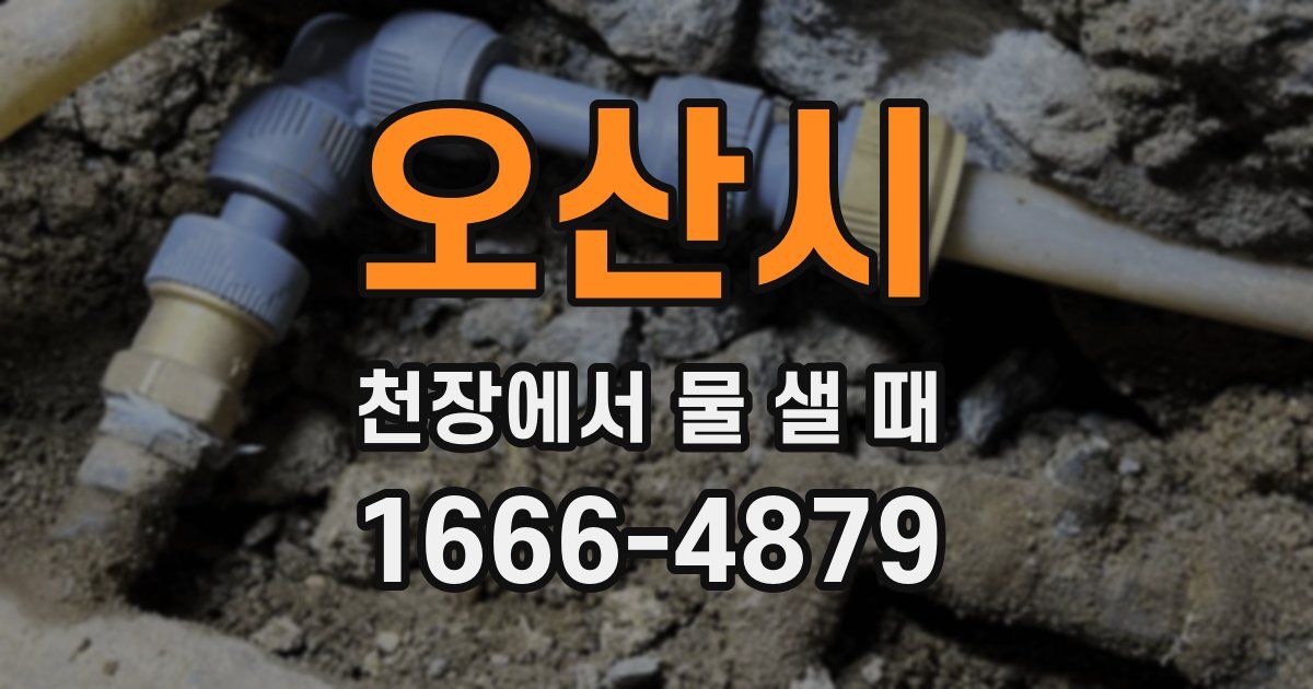 오산시 천장에서 물 샐 때