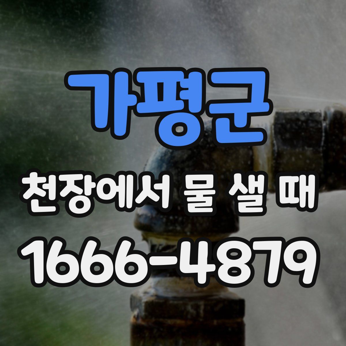 가평군 천장에서 물 샐 때