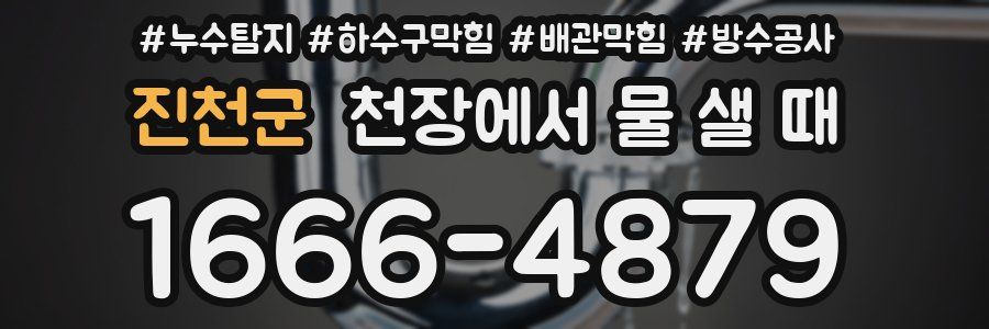 진천군 천장에서 물 샐 때