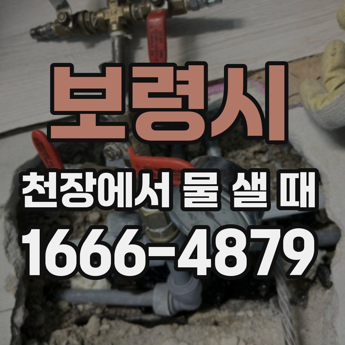 보령시 천장에서 물 샐 때