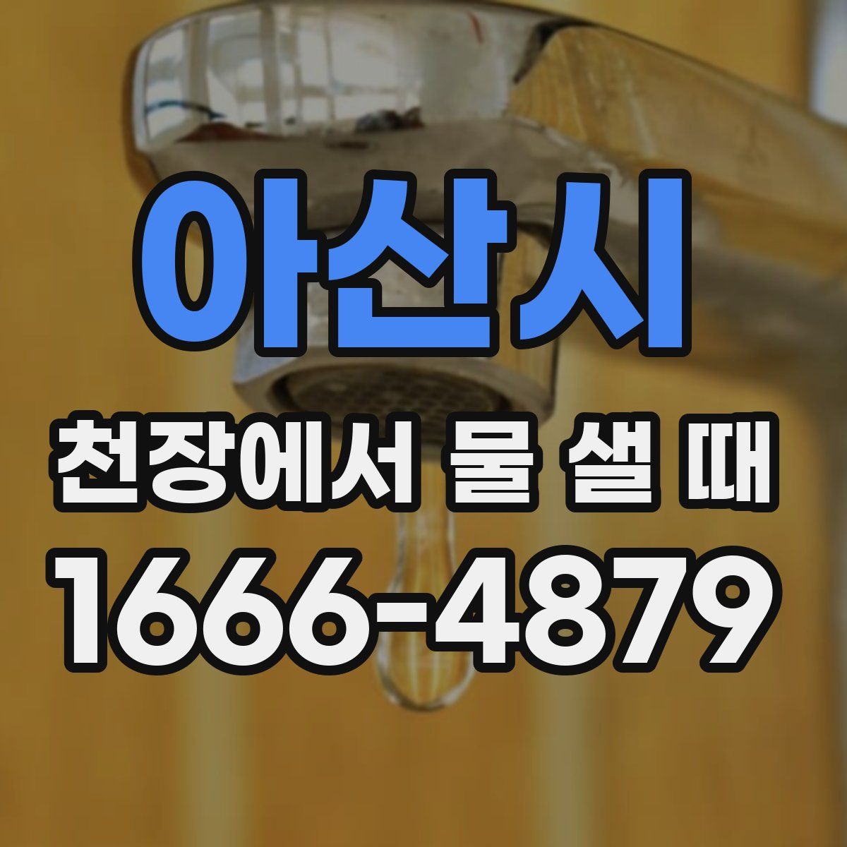 아산시 천장에서 물 샐 때
