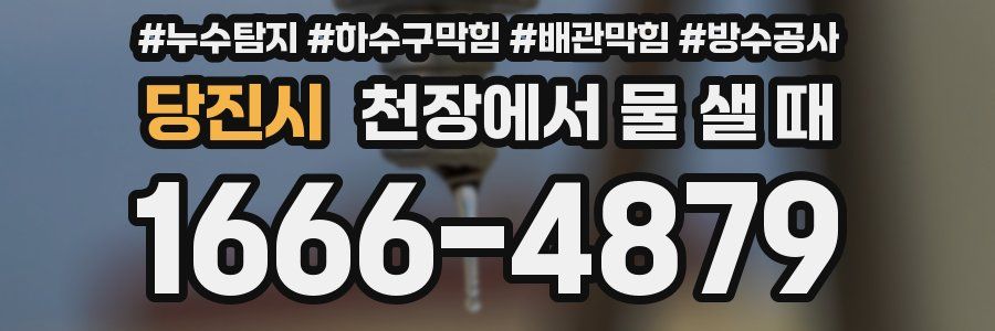당진시 천장에서 물 샐 때