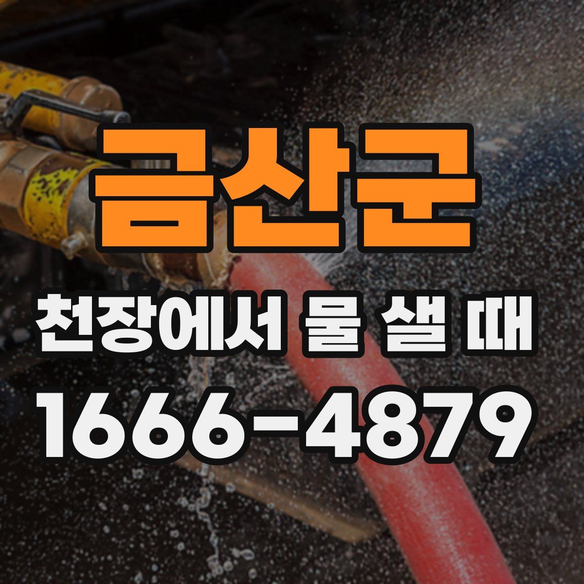 금산군 천장에서 물 샐 때