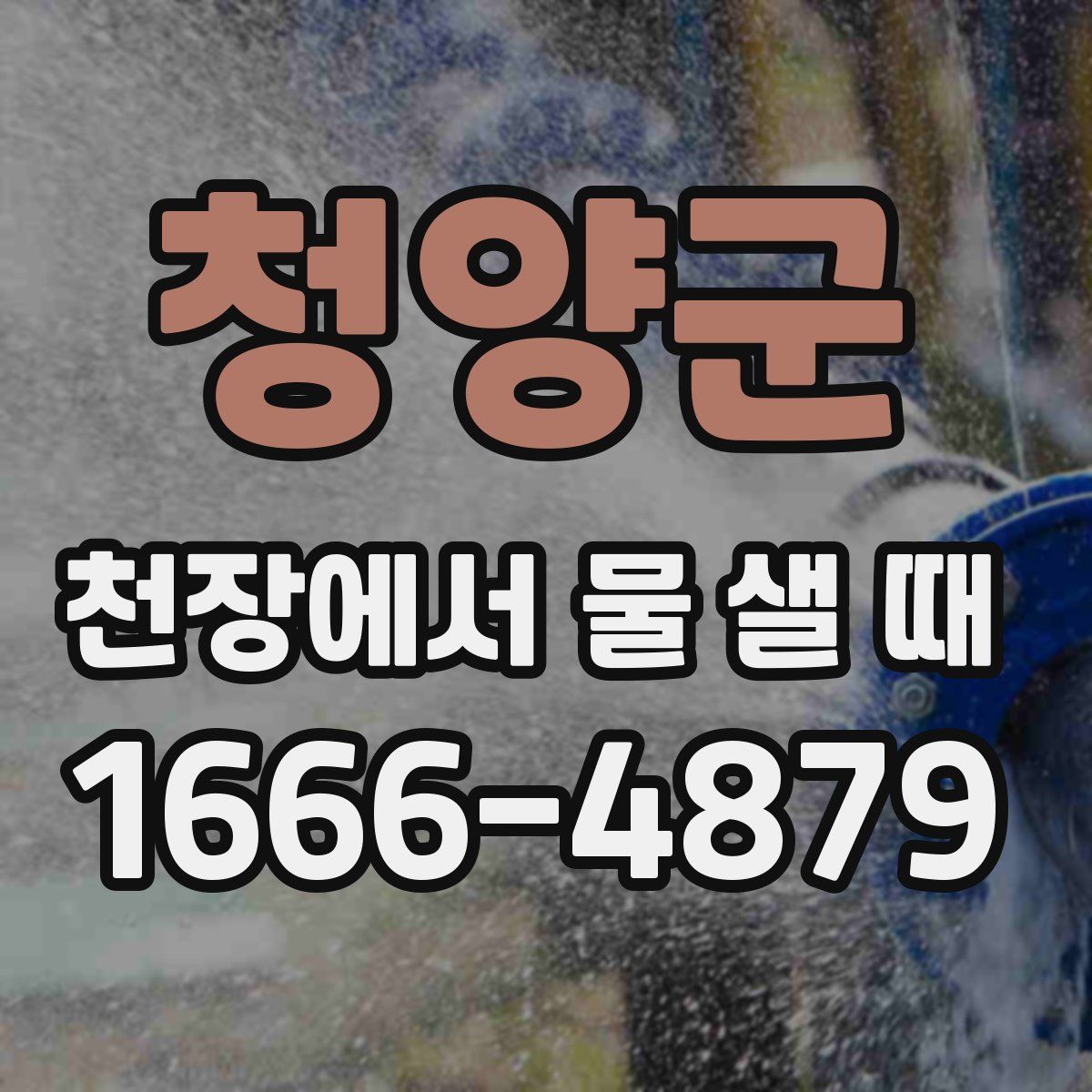 청양군 천장에서 물 샐 때