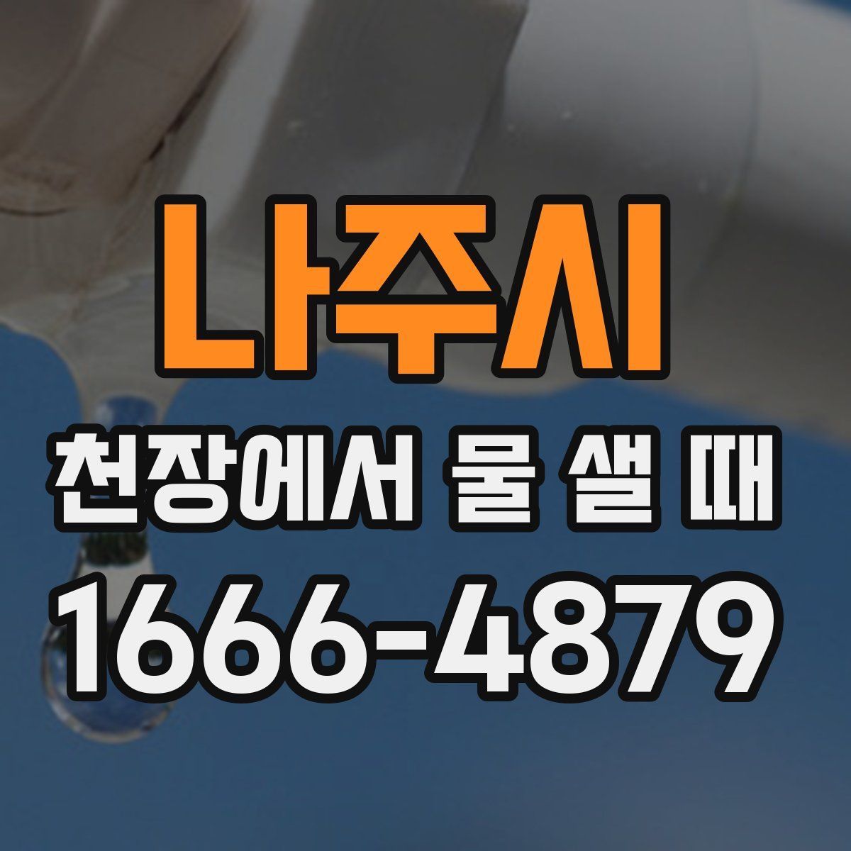 나주시 천장에서 물 샐 때