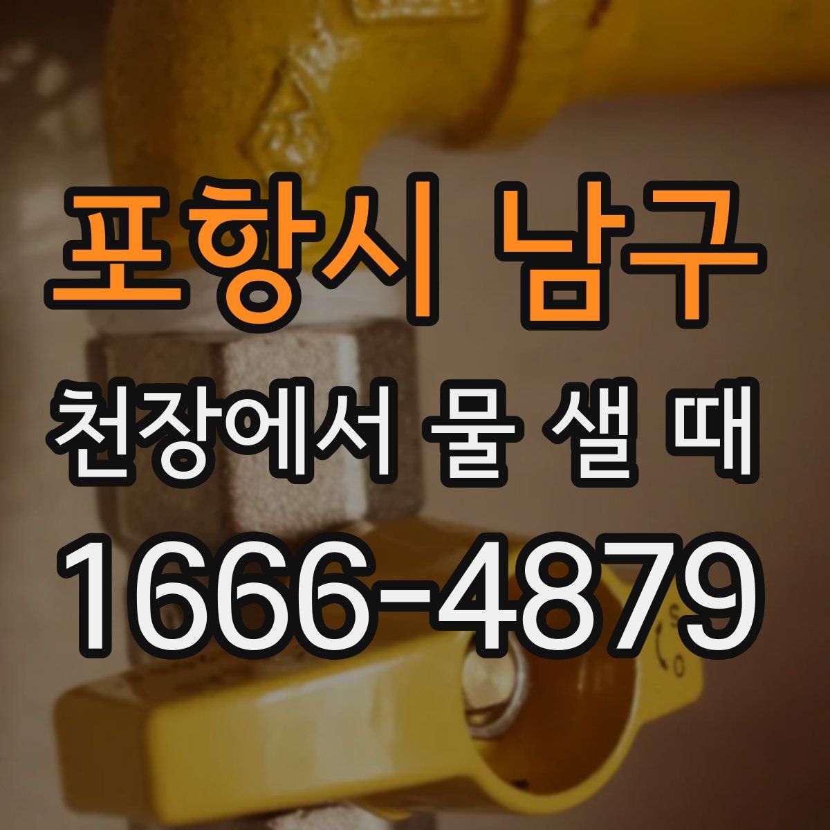 포항시 남구 천장에서 물 샐 때