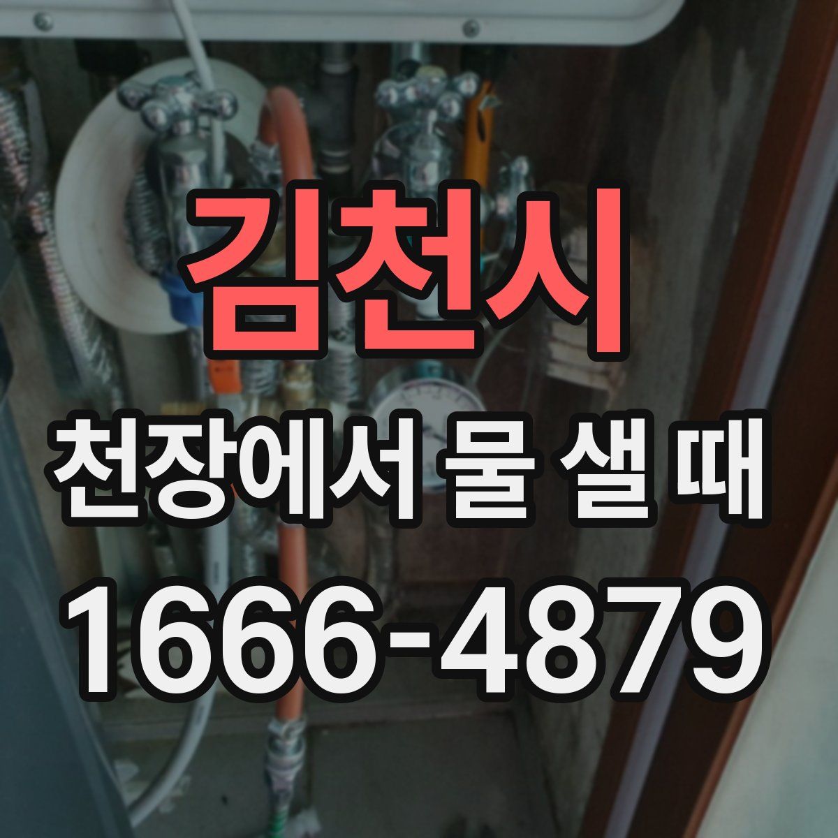 김천시 천장에서 물 샐 때