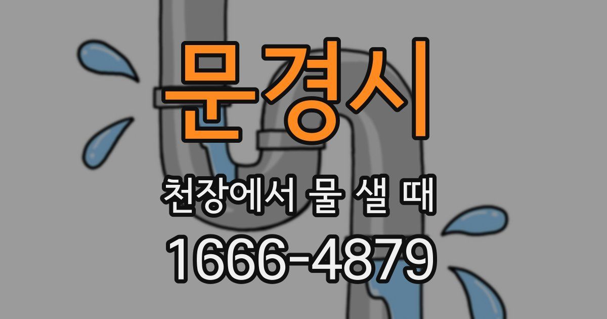문경시 천장에서 물 샐 때