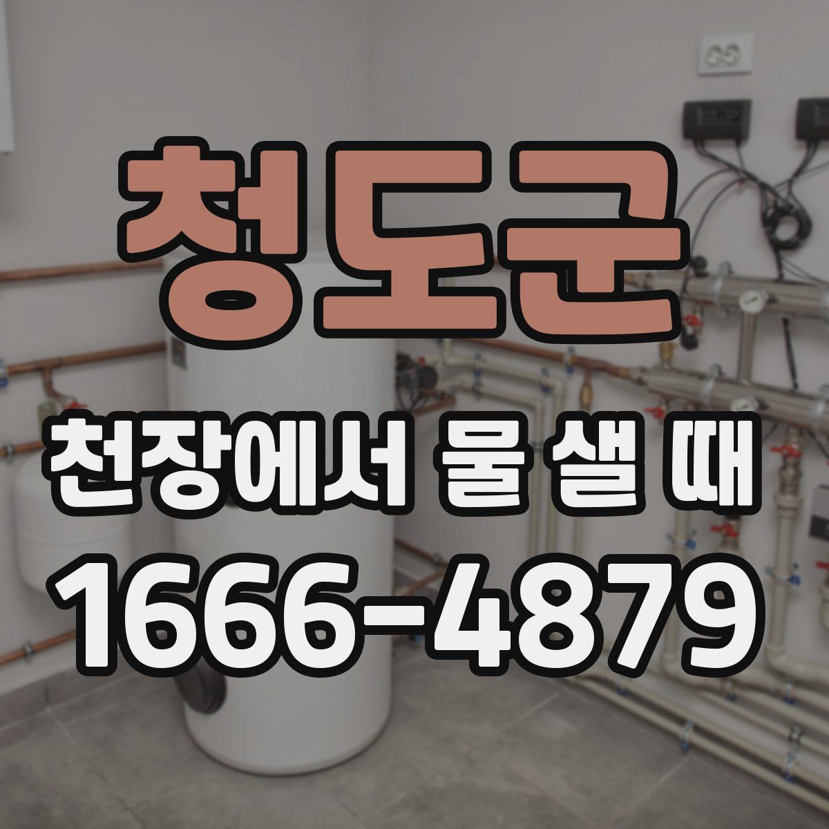 청도군 천장에서 물 샐 때