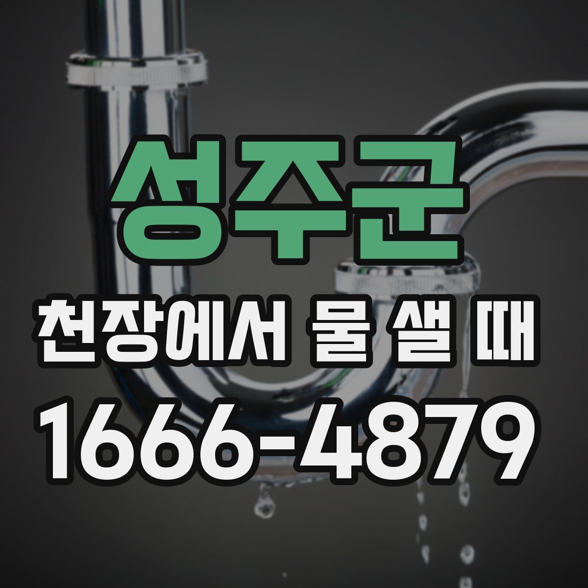 성주군 천장에서 물 샐 때