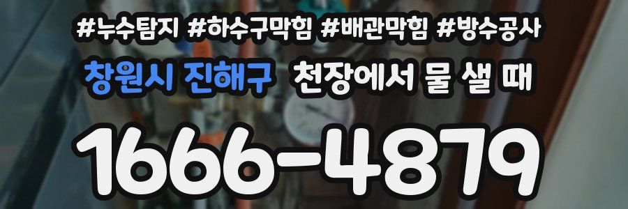 창원시 진해구 천장에서 물 샐 때