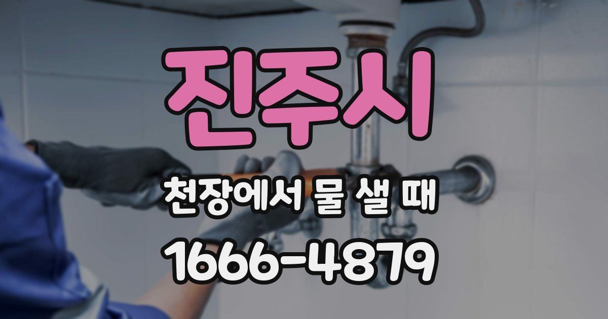 진주시 천장에서 물 샐 때