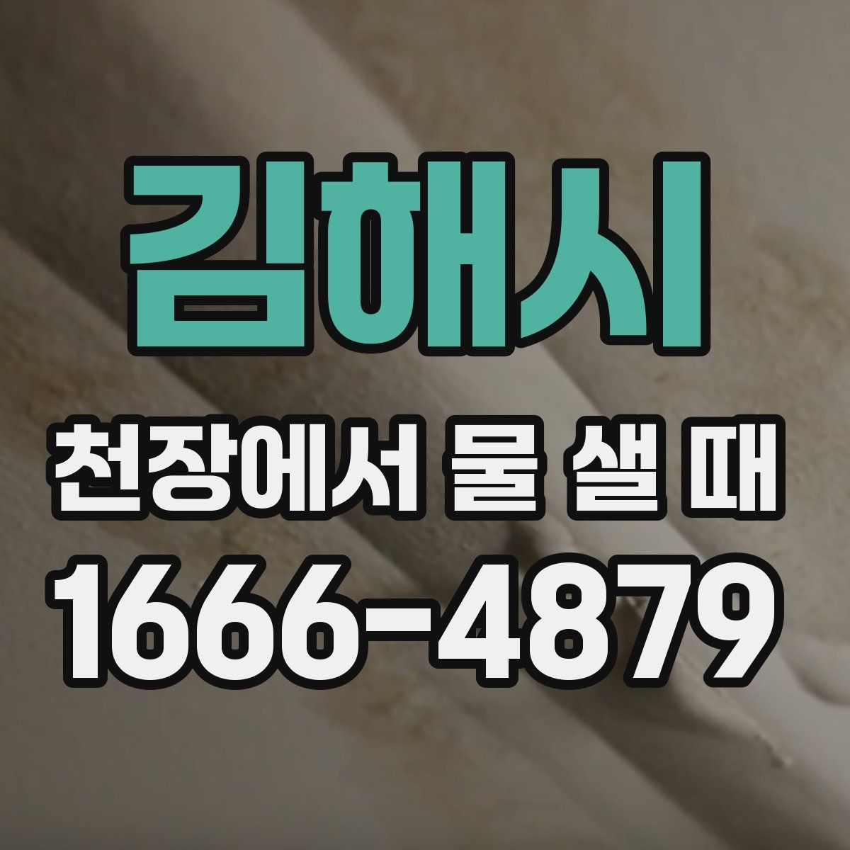 김해시 천장에서 물 샐 때
