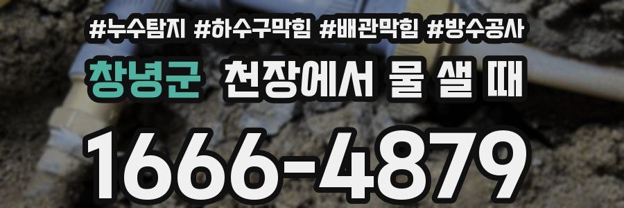 창녕군 천장에서 물 샐 때