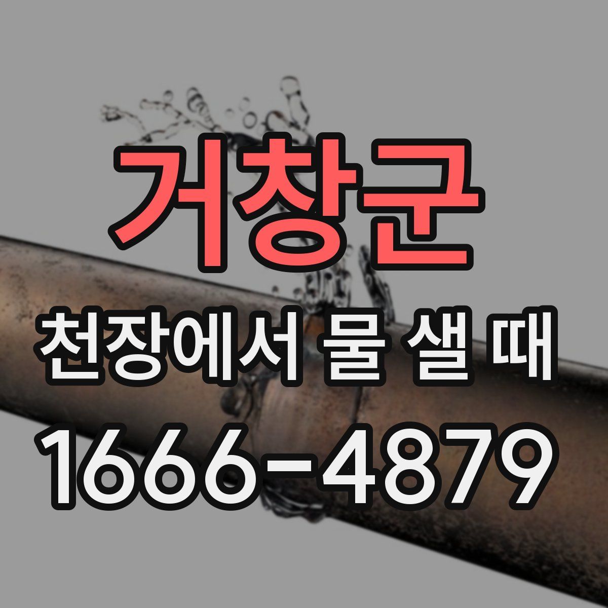 거창군 천장에서 물 샐 때