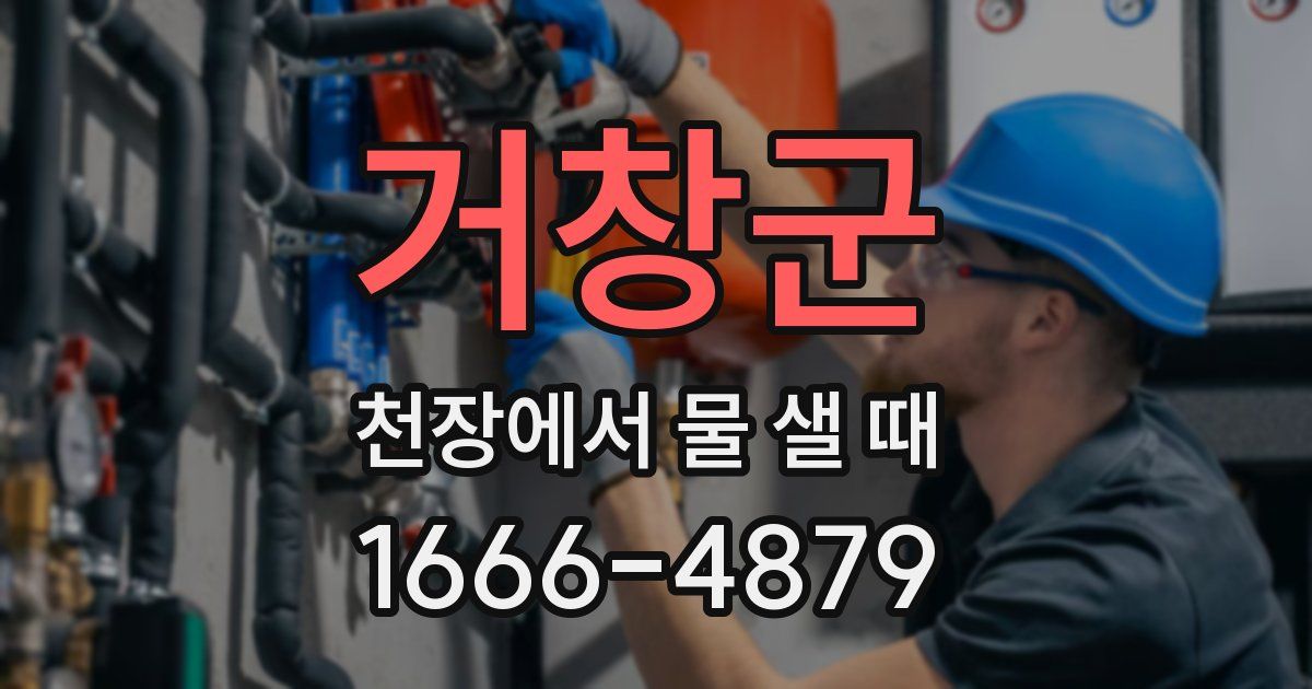 거창군 천장에서 물 샐 때