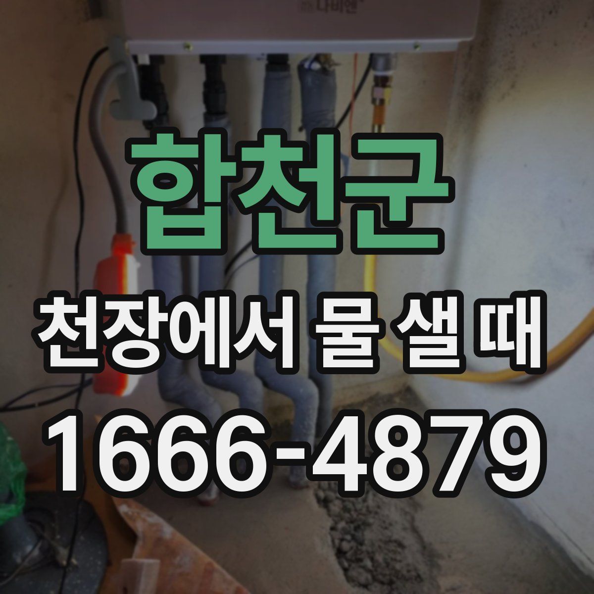 합천군 천장에서 물 샐 때