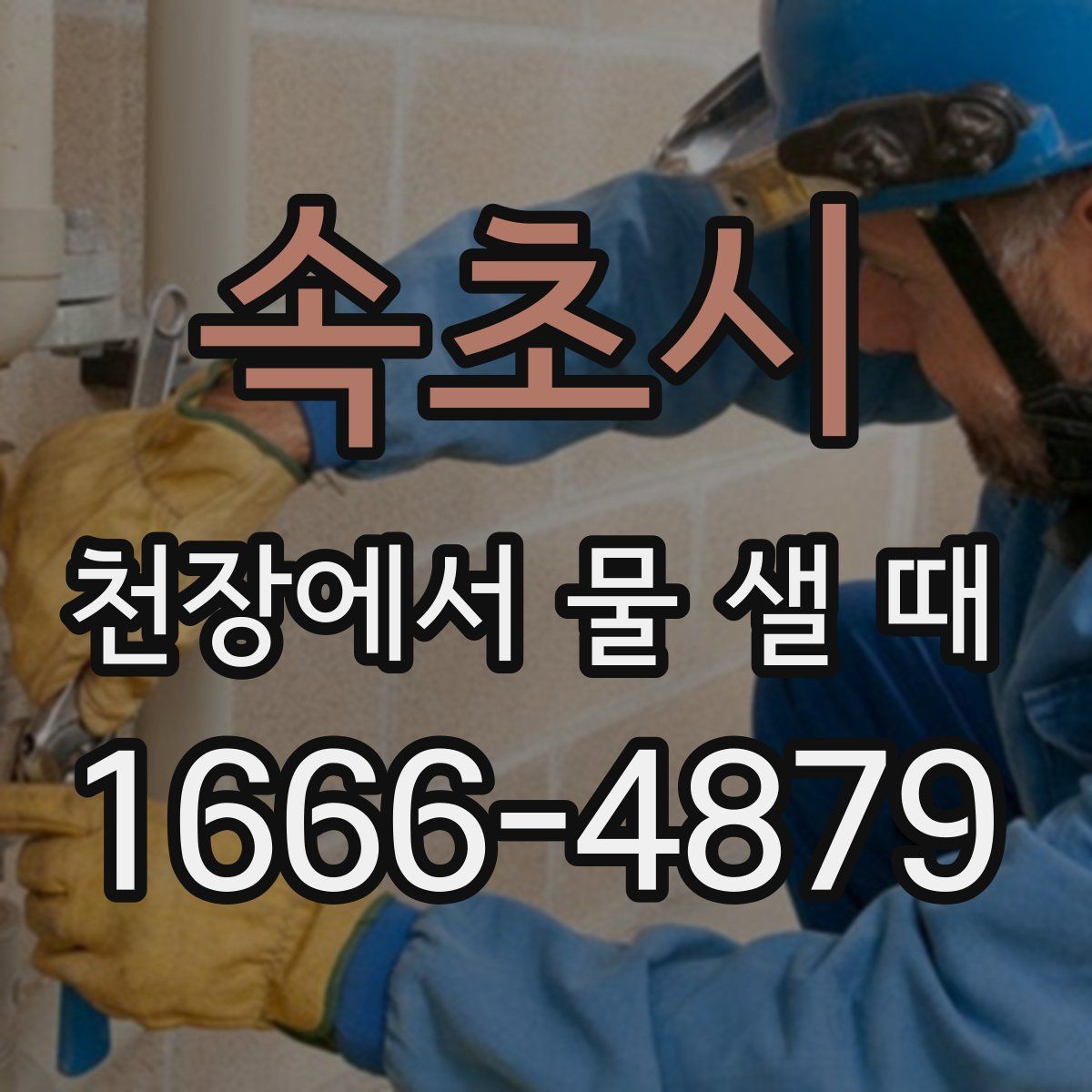 속초시 천장에서 물 샐 때
