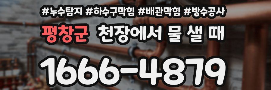 평창군 천장에서 물 샐 때