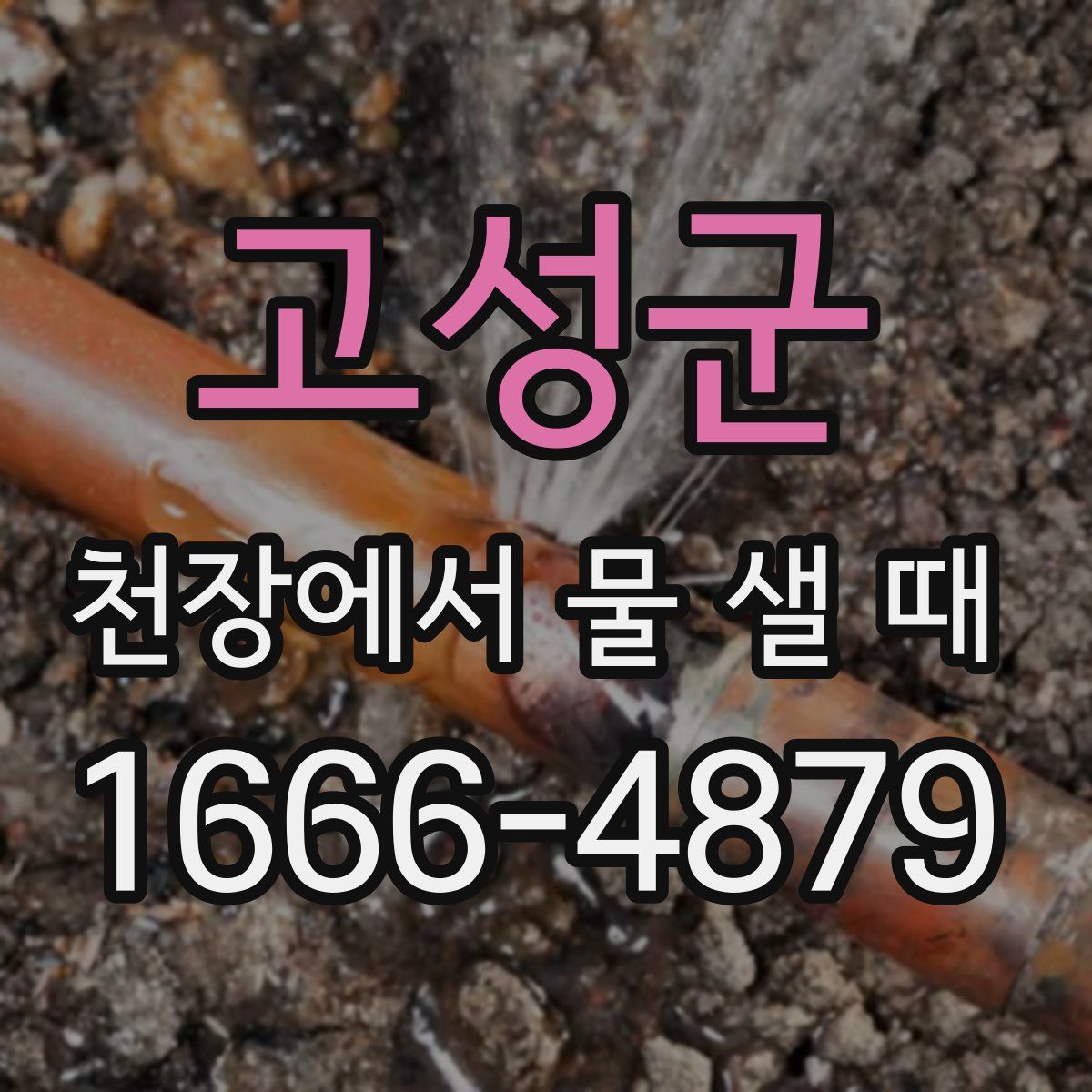 고성군 천장에서 물 샐 때