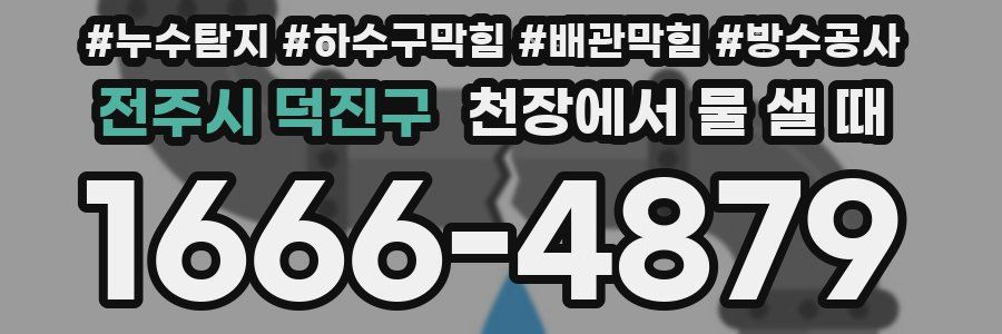전주시 덕진구 천장에서 물 샐 때